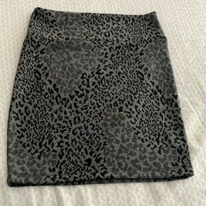 Decree animal black/gray print mini skirt Size S/CH